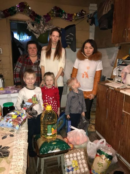 Помощь многодетной маме г. Астана